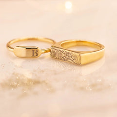 Gedenksieraden met vingerafdruk/gravure