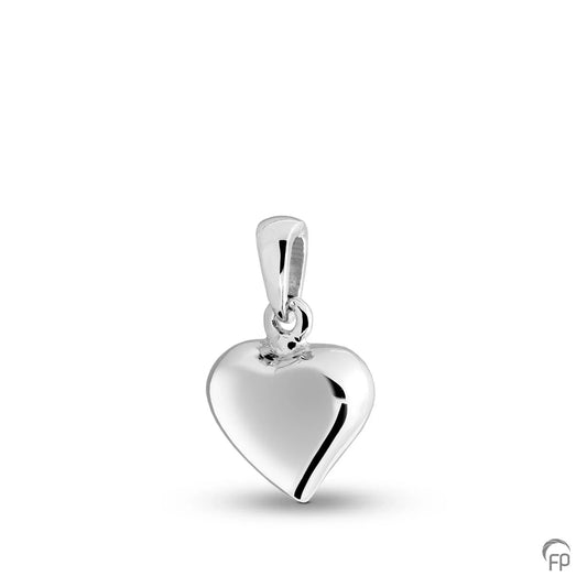 Hanger in hartvorm,de ashangers uit deze collectie gedenksieraden zijn eenvoudig zelf te vullen en te bestellen in zilver, geelgoud en witgoud