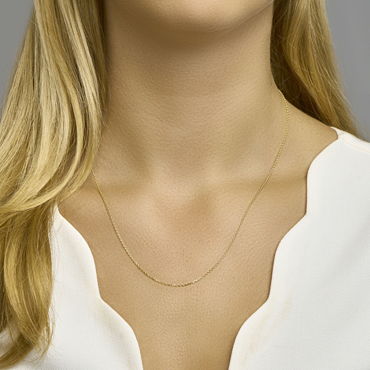 Collier anker geelgoud