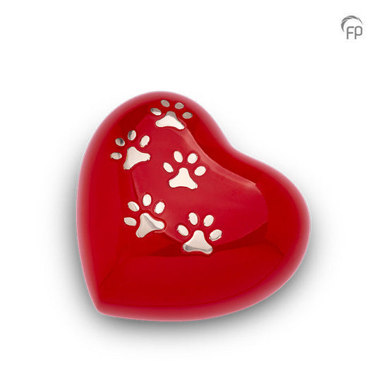 Deze orginele metalen mini urn is gemaakt van hoogwaardige materialen zoals messing en aluminium, voorzien van een laklaag.