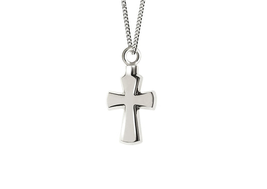 Ashanger kruisje is geschikt om as en ook haar in te verwerken