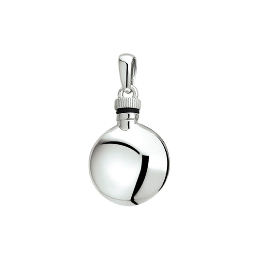 Zilveren ashanger, gedenksieraad is geschikt om as en ook haar in te verwerken.