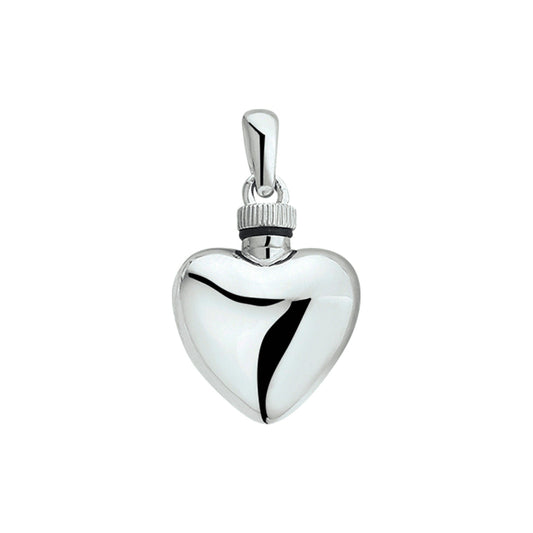 Zilveren ashanger, gedenksieraad is geschikt om as en ook haar in te verwerken.