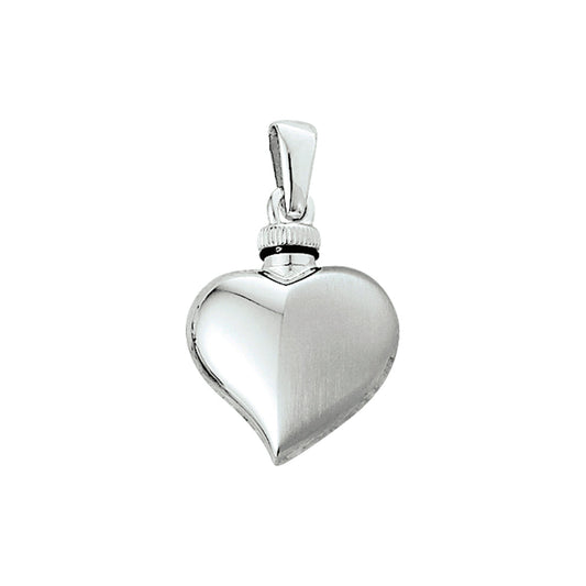 Zilveren ashanger, gedenksieraad is geschikt om as en ook haar in te verwerken.