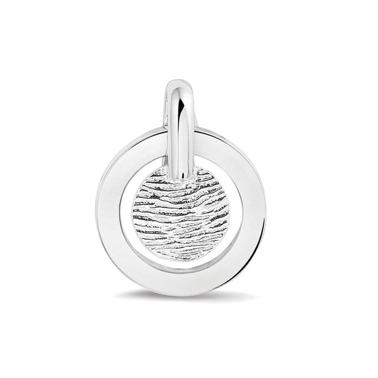 Hanger voorzien van een vingerafdruk uit collectie gedenksieraden