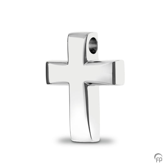 Hanger kruis, de ashangers uit deze collectie gedenksieraden zijn zelf te vullen en te bestellen in zilver 925 sterling, geelgoud en witgoud.