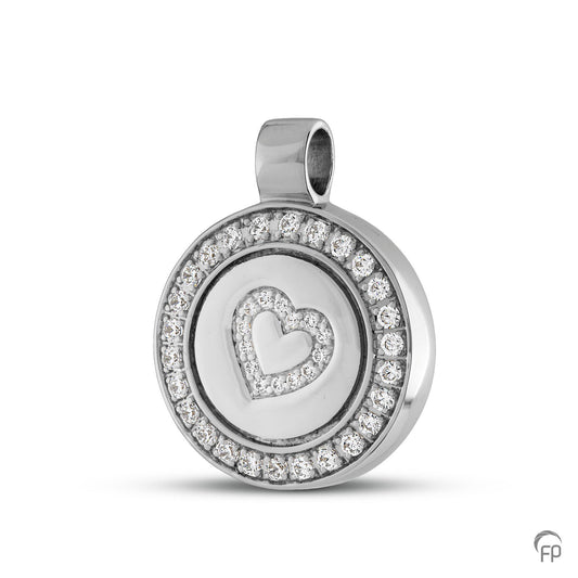 De ashanger uit deze collectie gedenksieraden is zeer gevarieerd en eigentijds ontworpen. De ashanger is eenvoudig zelf te vullen en te bestellen in zilver 925 sterling, geelgoud en witgoud.