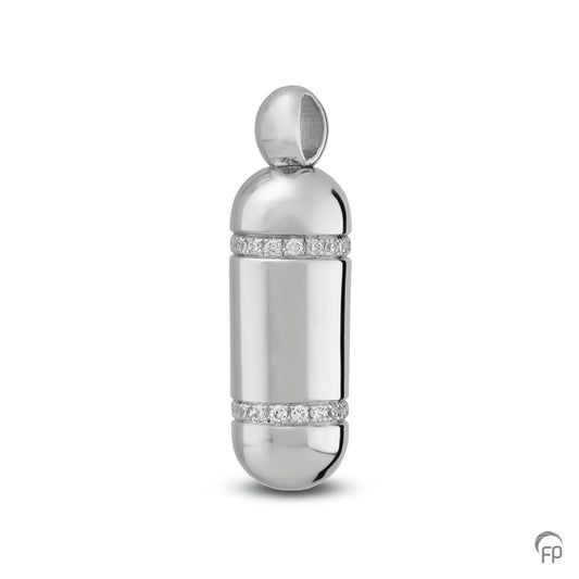 De ashanger uit deze collectie gedenksieraden is zeer gevarieerd en eigentijds ontworpen. De ashanger is eenvoudig zelf te vullen en te bestellen in zilver 925 sterling, geelgoud en witgoud.