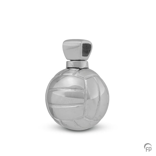 Volleybal ashanger uit deze sport collectie gedenksieraden is eenvoudig zelf te vullen en te bestellen in zilver, geelgoud en witgoud