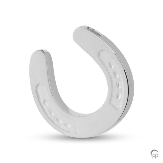 Dieren ashanger hoefijzer, om as of haar van je huisdier mee te vullen. Gedenksieraad voor bijvoorbeeld paard. Herinneringssieraad om bij je te dragen.