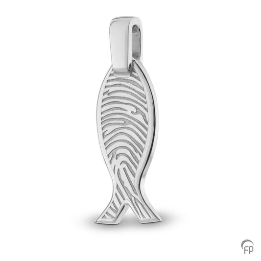 Hanger vis met vingerafdruk
