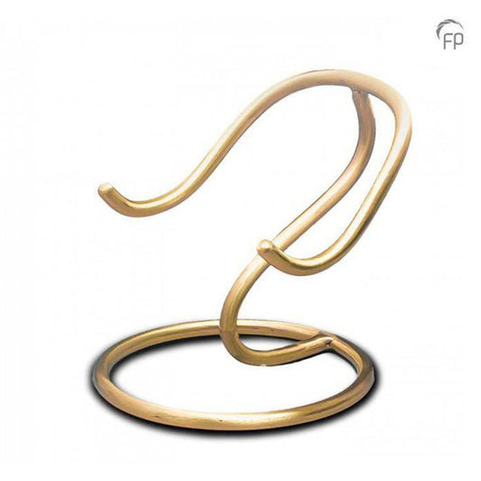 Deze orginele metalen mini urn is gemaakt van hoogwaardige materialen zoals messing en aluminium, voorzien van een laklaag.