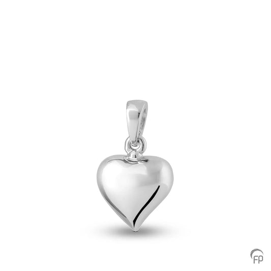 Hanger in hartvorm,de ashangers uit deze collectie gedenksieraden zijn eenvoudig zelf te vullen en te bestellen in zilver, geelgoud en witgoud