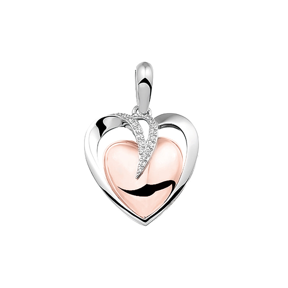 Ashanger hart als gedenksieraad, waar as en haar in verwerkt wordt