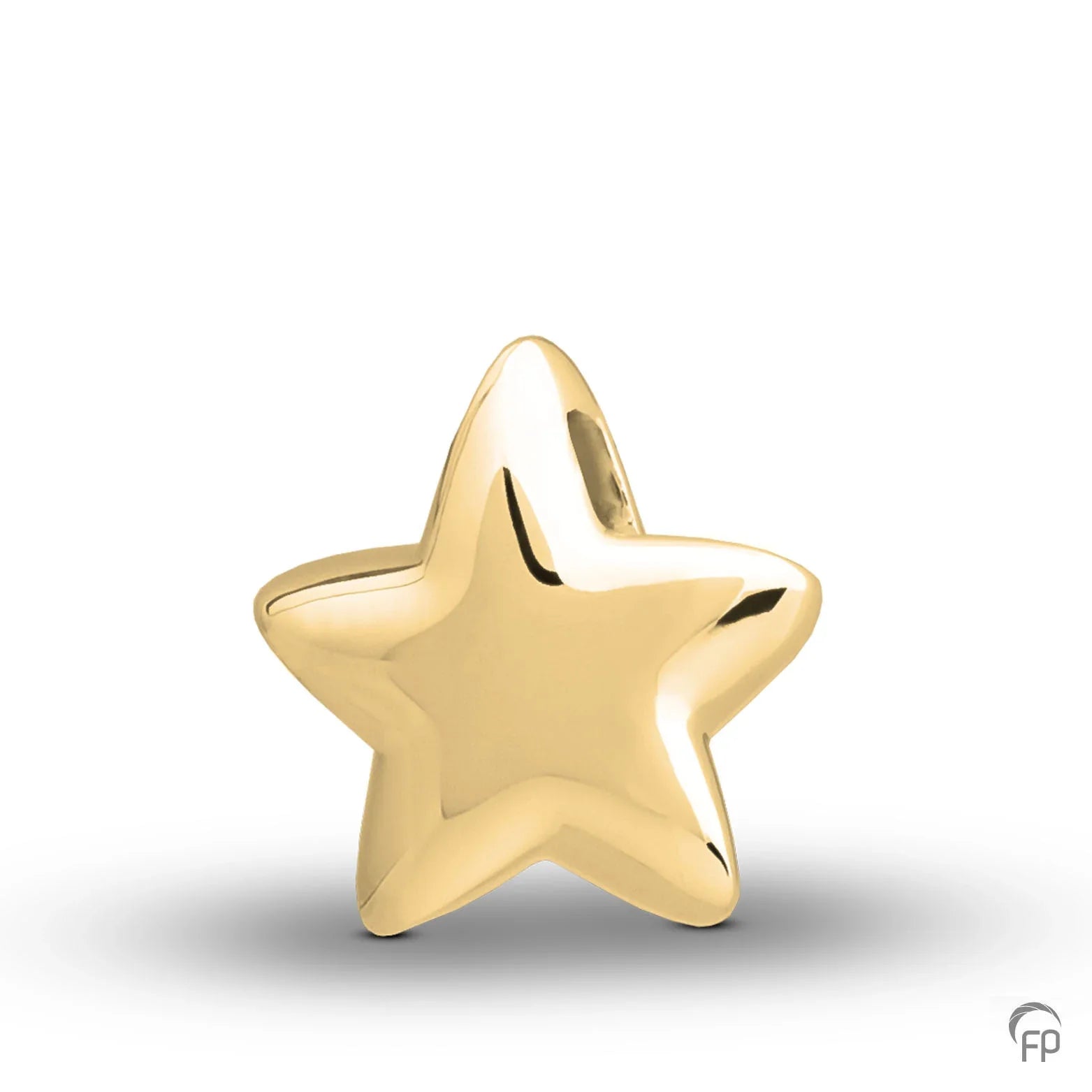 Hanger in stervorm,de ashangers uit deze collectie gedenksieraden zijn eenvoudig zelf te vullen en te bestellen in zilver, geelgoud en witgoud