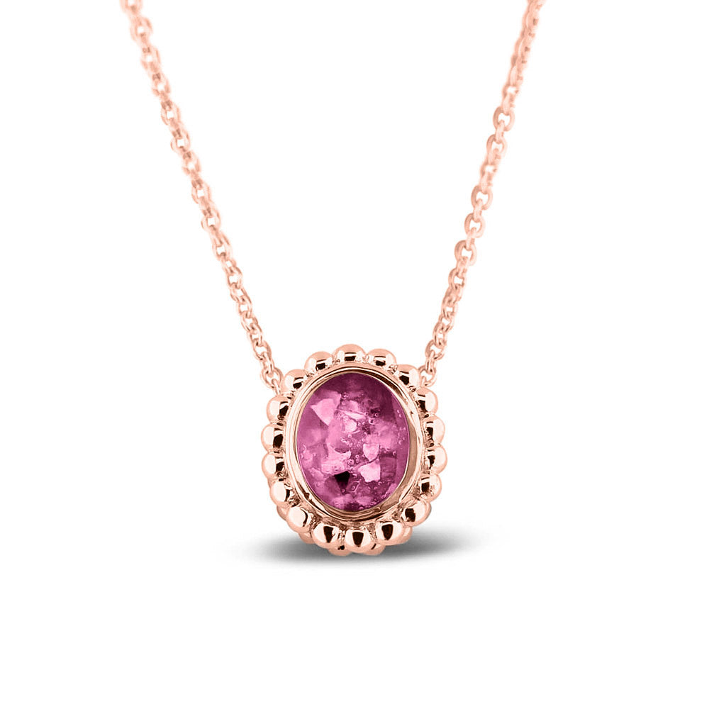 Ashanger, gedenksieraad, waar as en haar in verwerkt wordt.fluo