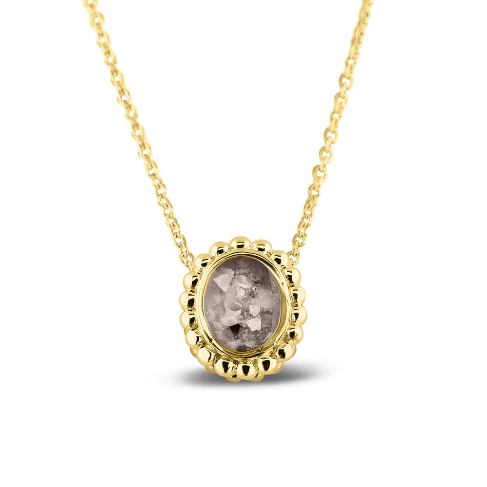 Ashanger, gedenksieraad, waar as en haar in verwerkt wordt.silver