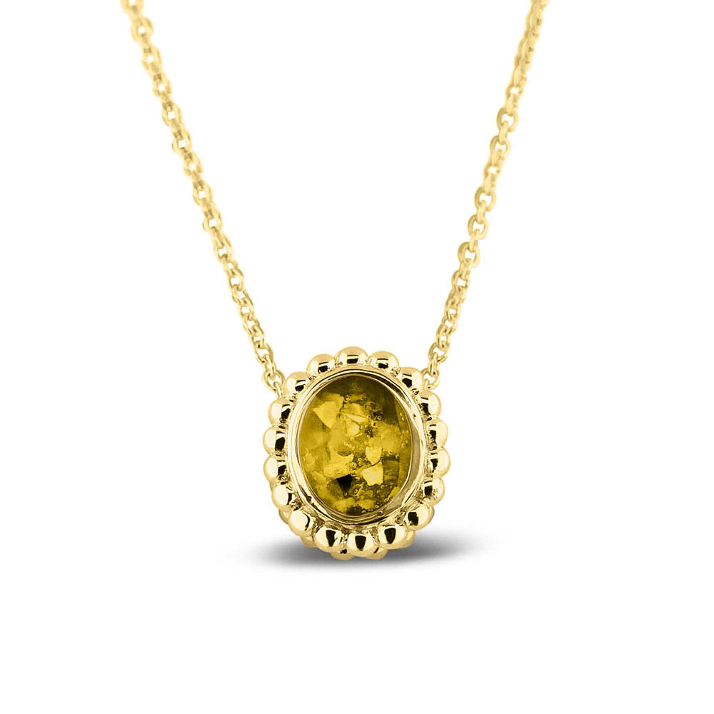 Ashanger, gedenksieraad, waar as en haar in verwerkt wordt.yellow