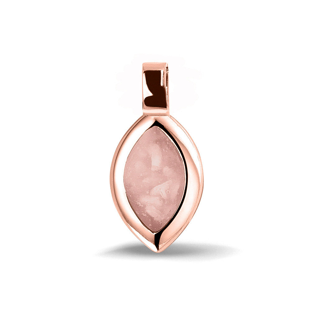 Ashanger, gedenksieraad, waar as en haar in verwerkt wordt. Blush