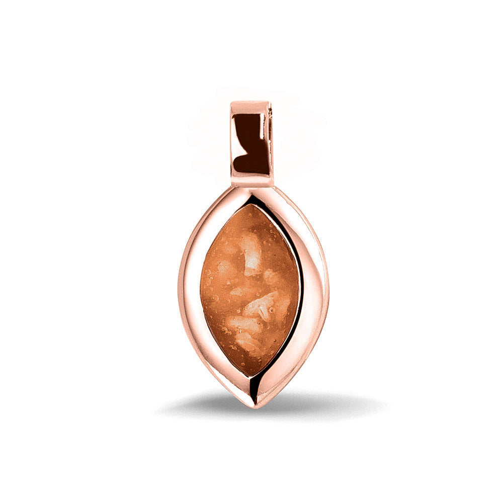 Ashanger, gedenksieraad, waar as en haar in verwerkt wordt. Orange