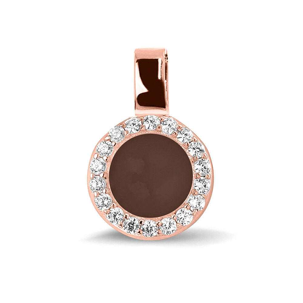 Ashanger, gedenksieraad, waar as en haar in verwerkt wordt. brown