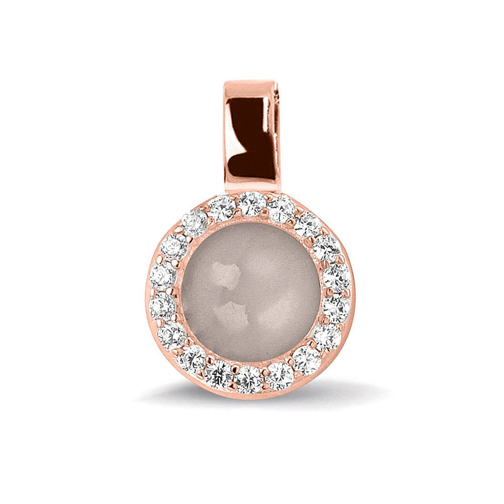 Ashanger, gedenksieraad, waar as en haar in verwerkt wordt. silver