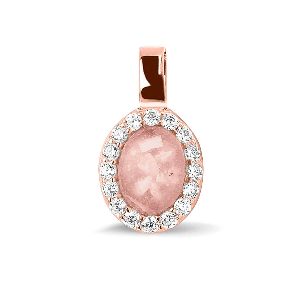 Ashanger, gedenksieraad, waar as en haar in verwerkt wordt. blush