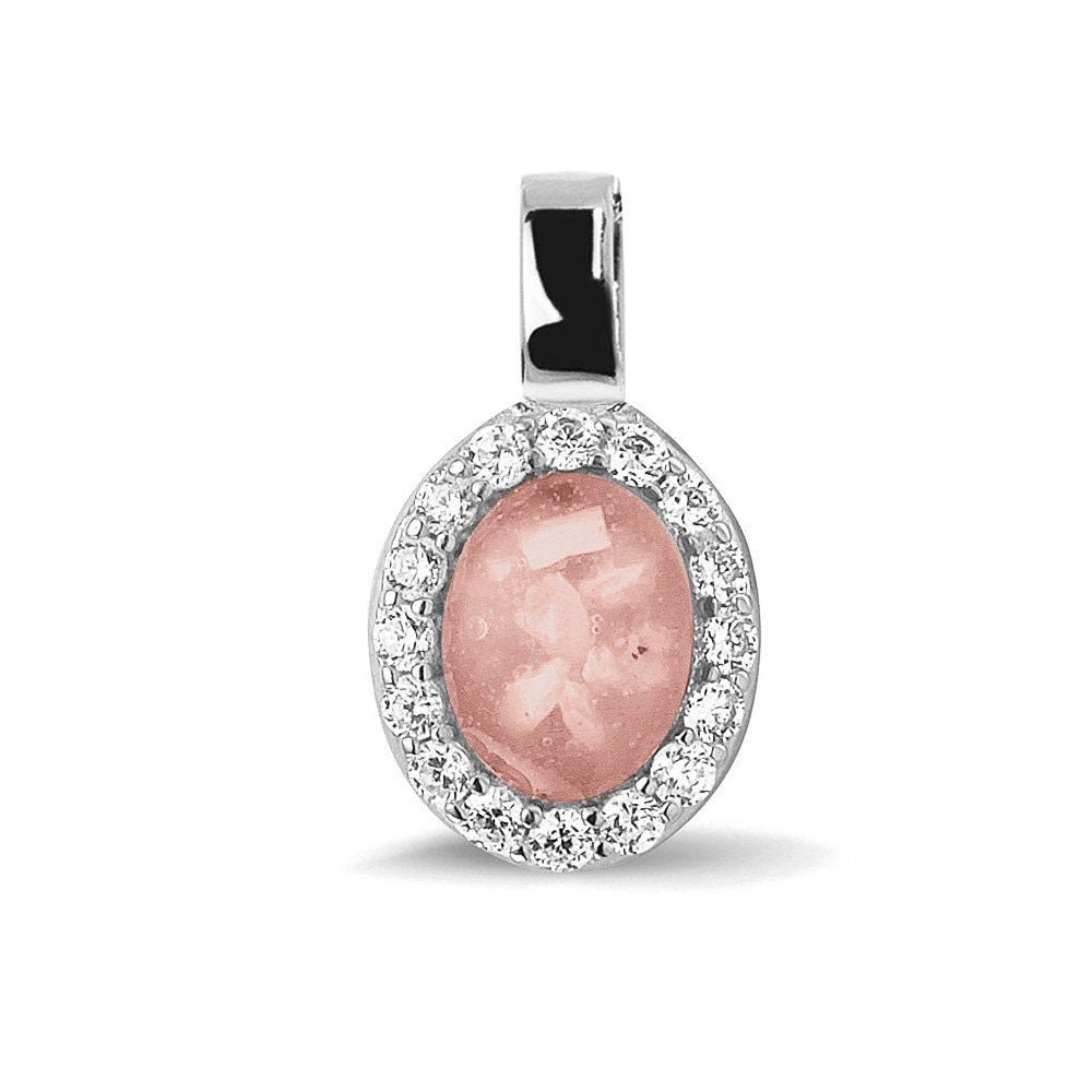 Ashanger, gedenksieraad, waar as en haar in verwerkt wordt. blush