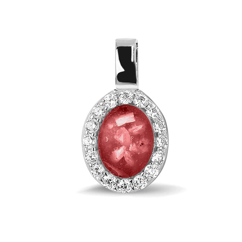 Ashanger, gedenksieraad, waar as en haar in verwerkt wordt. red