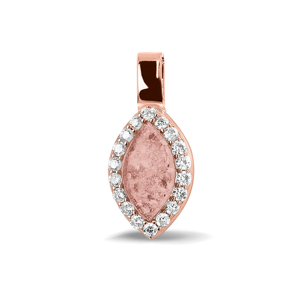 Ashanger, gedenksieraad, waar as en haar in verwerkt wordt. blush