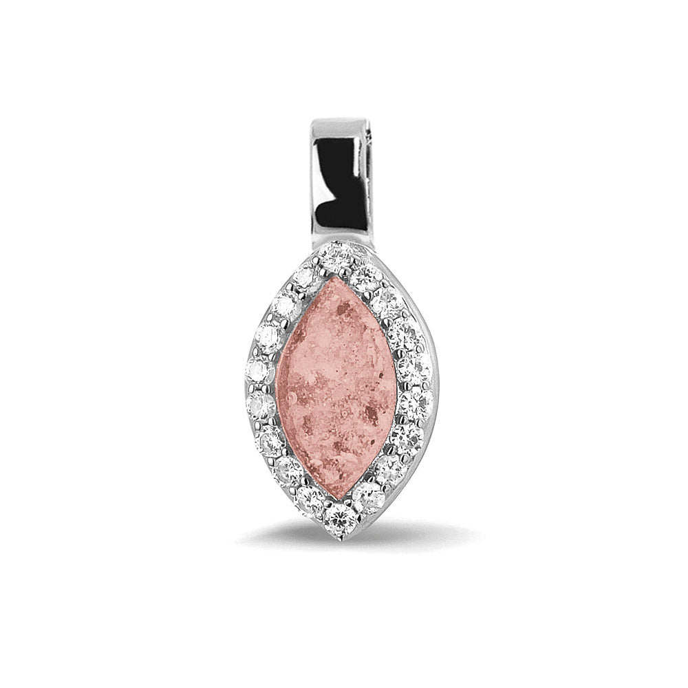 Ashanger, gedenksieraad, waar as en haar in verwerkt wordt. blush