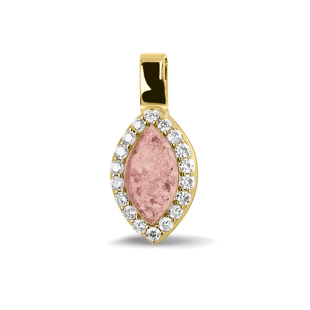 Ashanger, gedenksieraad, waar as en haar in verwerkt wordt. blush