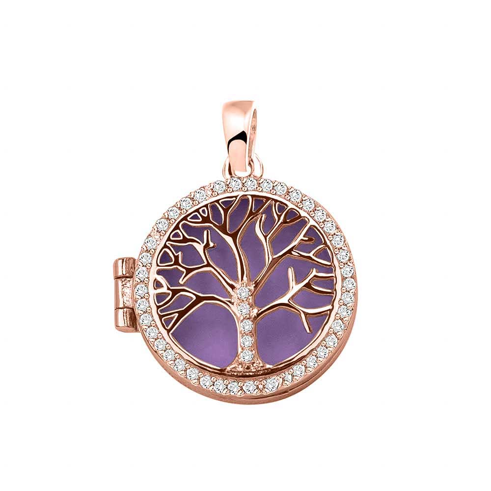 Ashanger levensboom, waar as en haar in verwerkt wordt. Purple