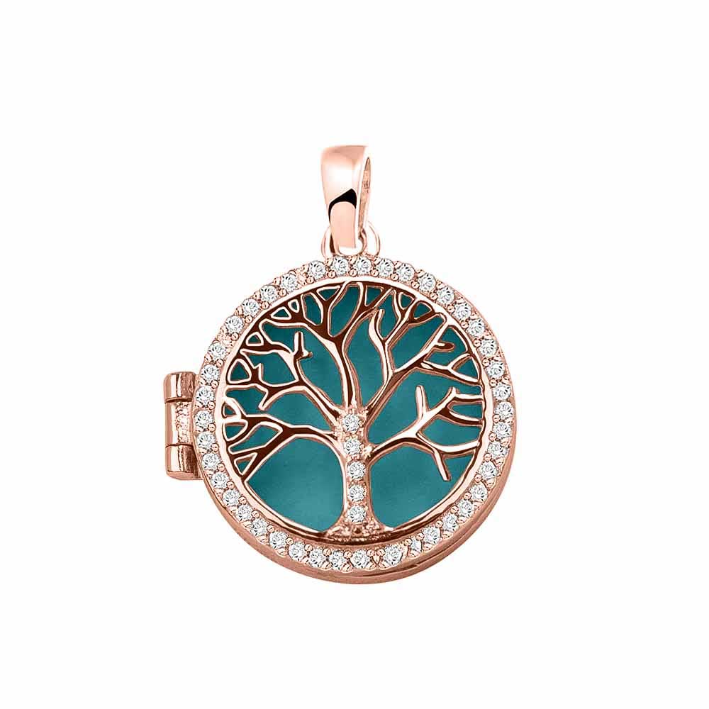 Ashanger levensboom, waar as en haar in verwerkt wordt. Turquoise