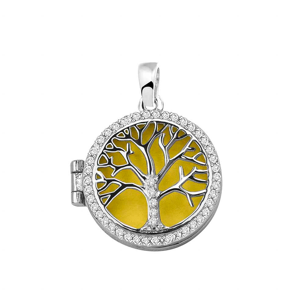 Ashanger levensboom, waar as en haar in verwerkt wordt. Yellow