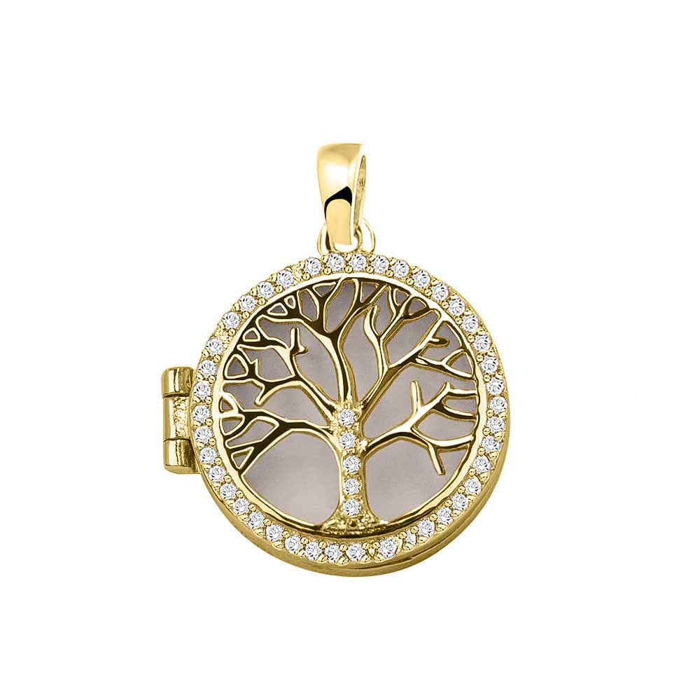 Ashanger levensboom, waar as en haar in verwerkt wordt. Silver