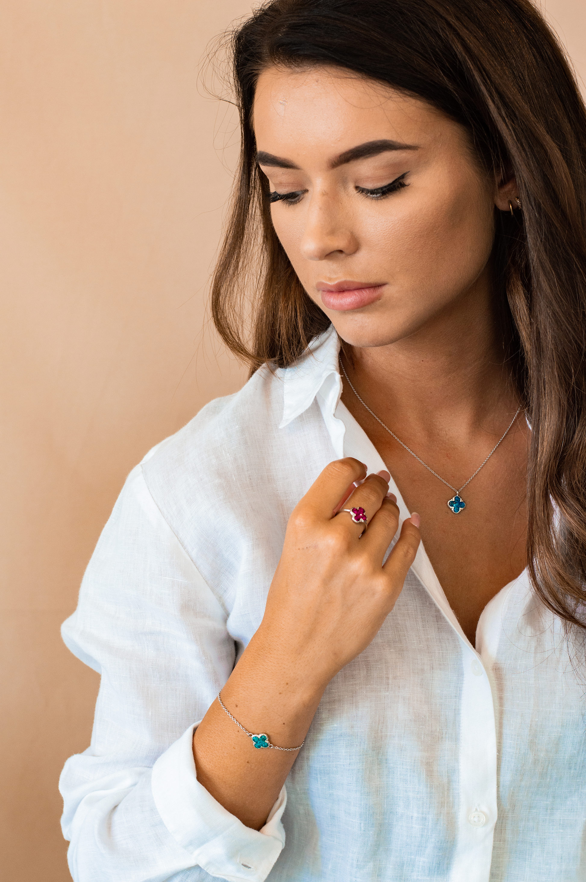 Ashanger als gedenksieraad, klavertje vier.alle