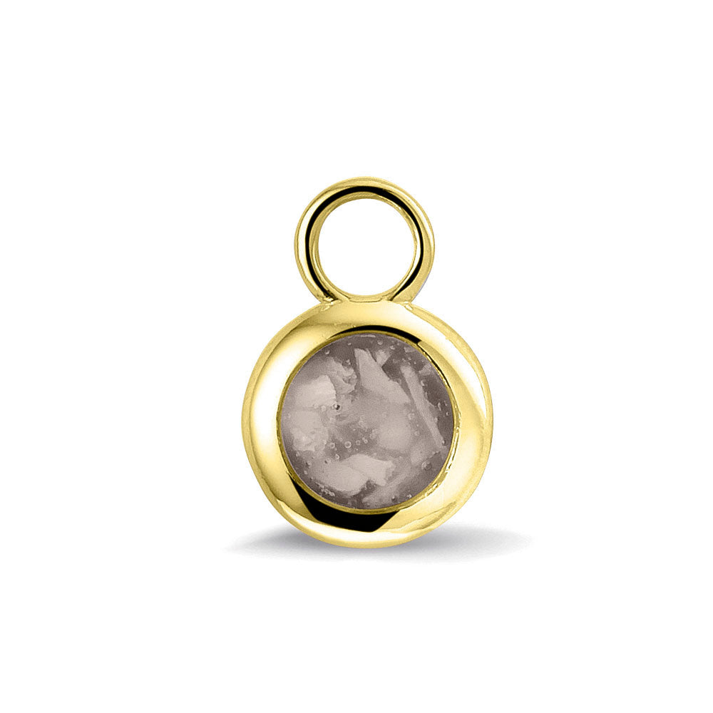 Oorhangers 17 mm lang, aan de voorzijde zichtbaar gevuld met as of haar. Silver. 