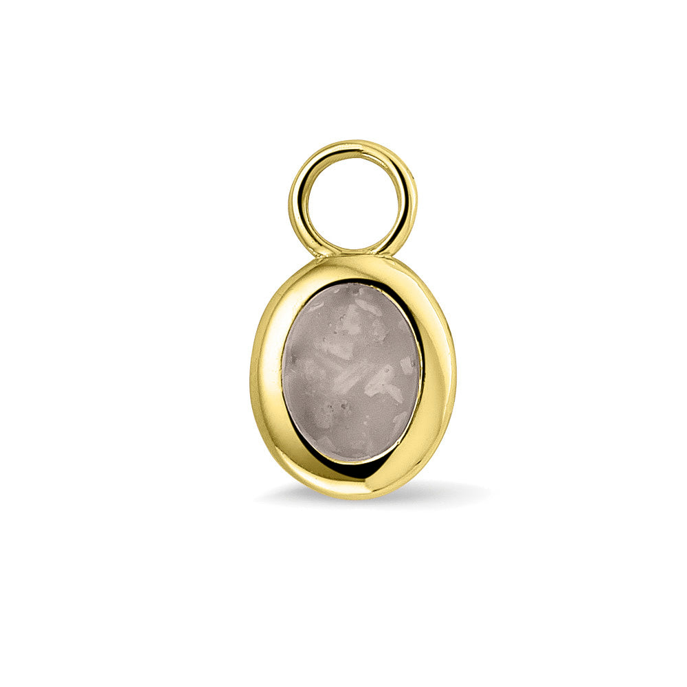 Oorhangers 17 mm lang, aan de voorzijde zichtbaar gevuld met as of haar. silver. 