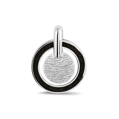 Hanger voorzien van een vingerafdruk uit collectie gedenksieraden. Black