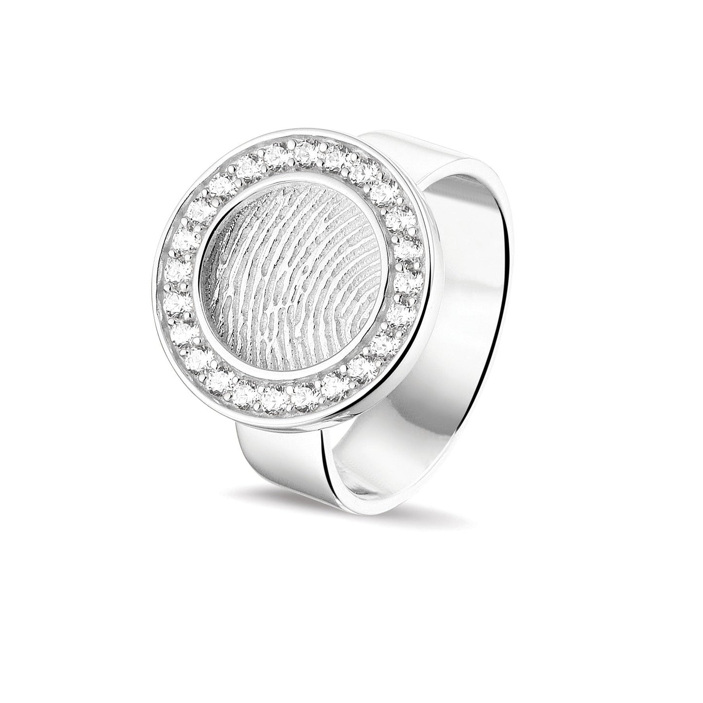 Ring met vingerafdruk