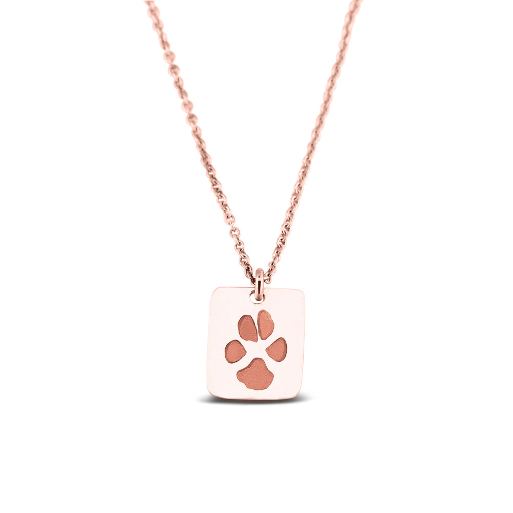 Hanger roségoud voorzien van een gravure uit collectie gedenksieraden. Roségoud