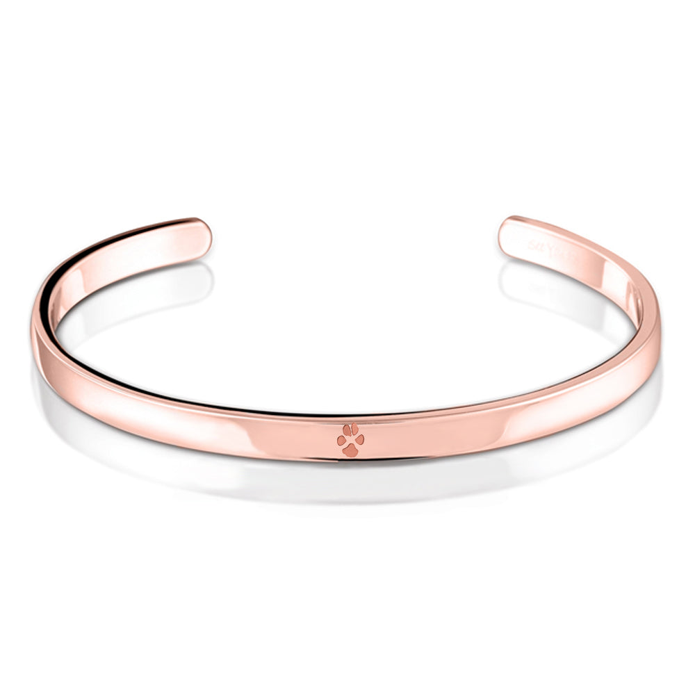 Roségoud armband 5 mm breed voor een gravure. roségoud