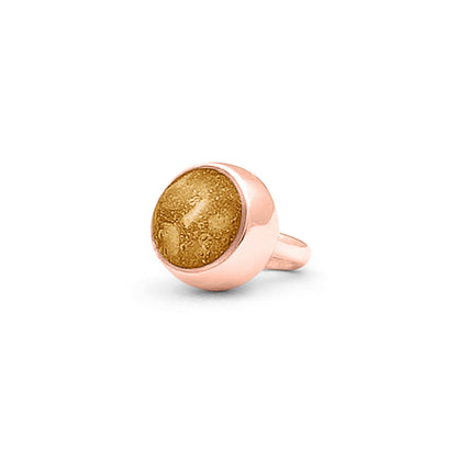 Subtiele charm als gedenksieraad gevuld met as, haar of moedermelk. Gold