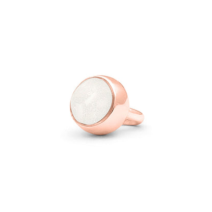 Subtiele charm als gedenksieraad gevuld met as, haar of moedermelk. White