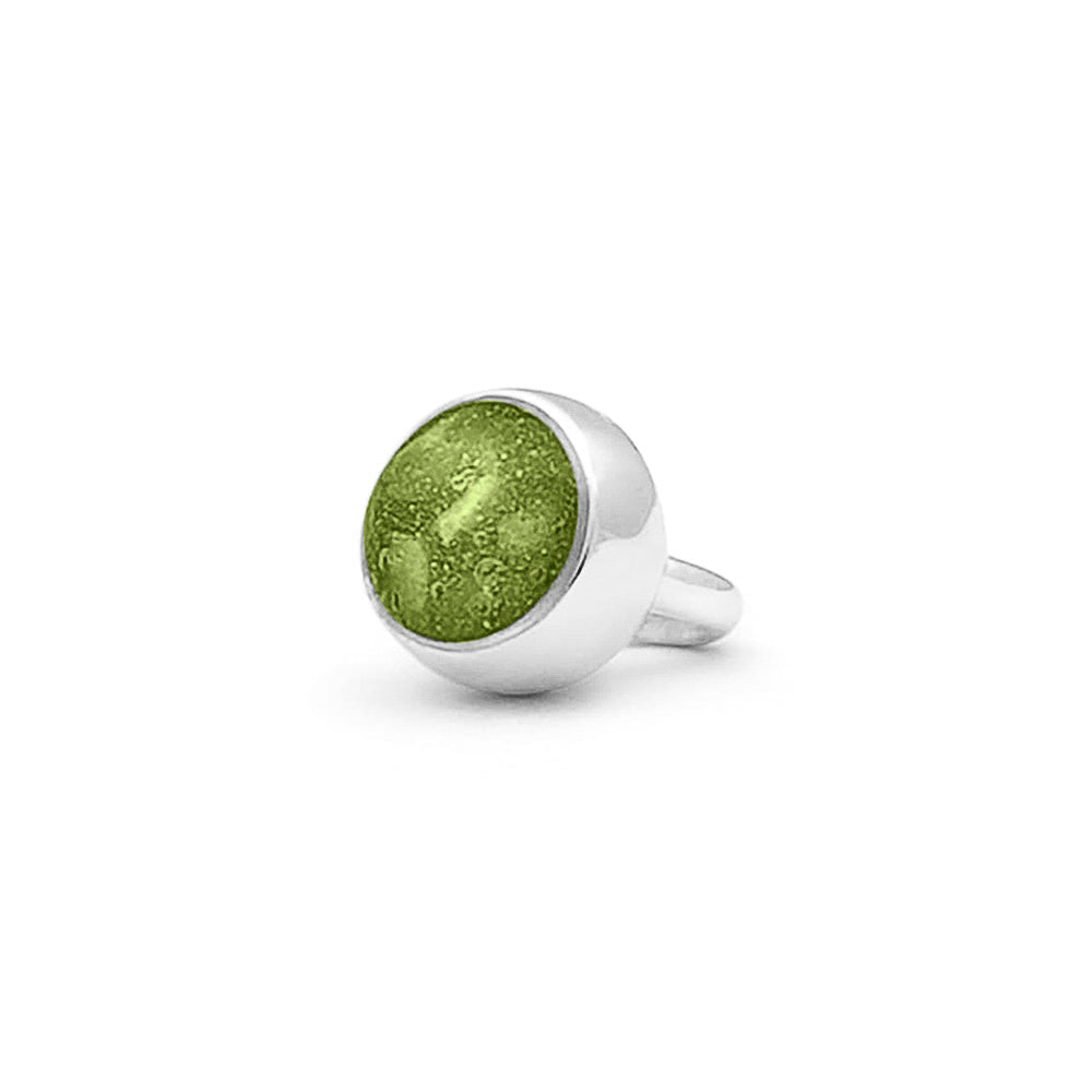 Subtiele charm als gedenksieraad gevuld met as, haar of moedermelk. Green