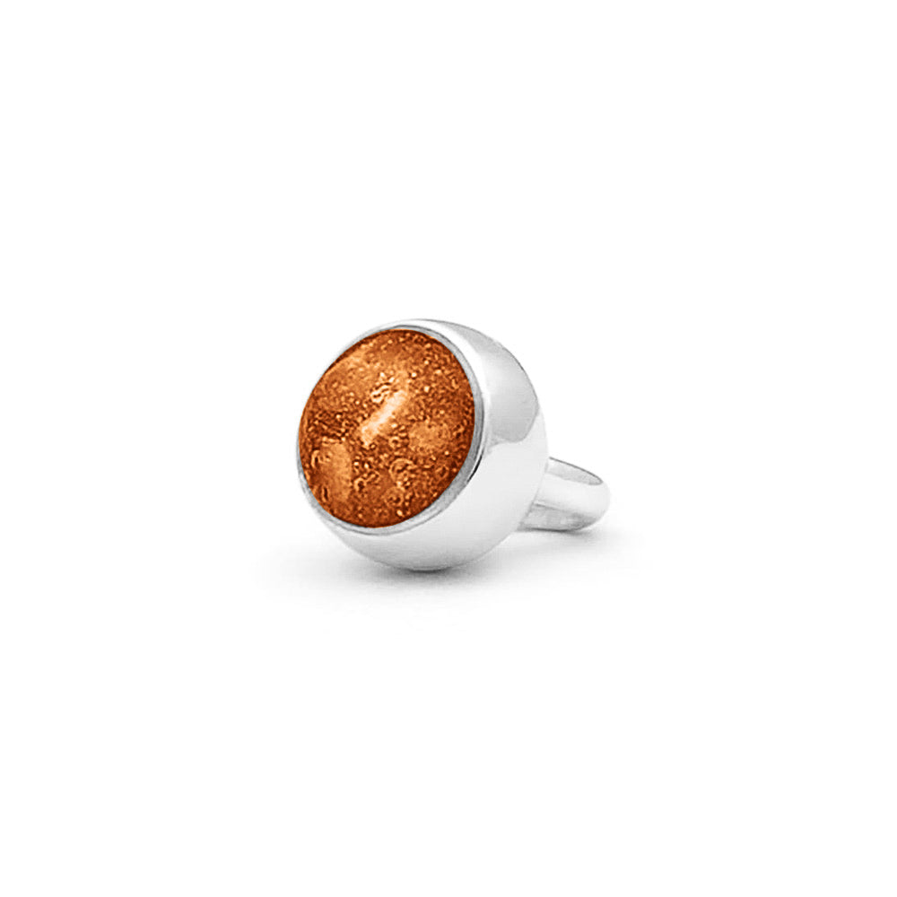 Subtiele charm als gedenksieraad gevuld met as, haar of moedermelk. Orange