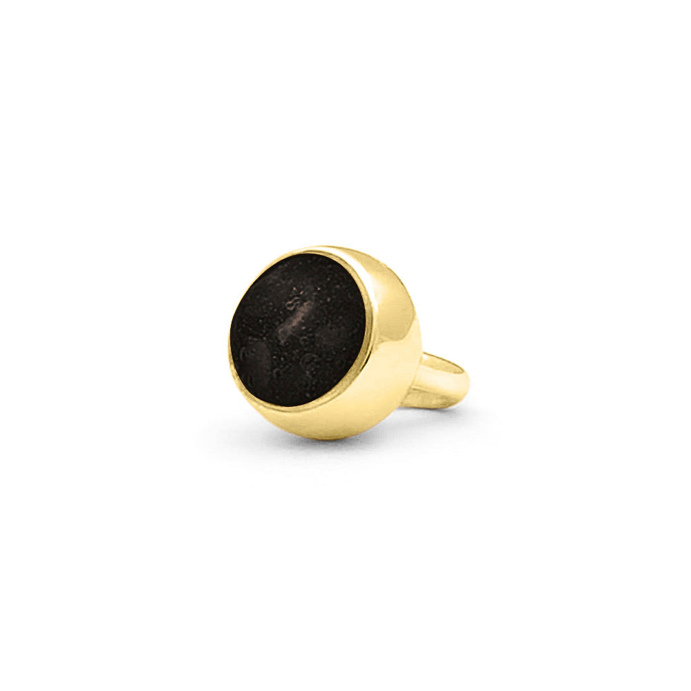 Subtiele charm als gedenksieraad gevuld met as, haar of moedermelk. Black