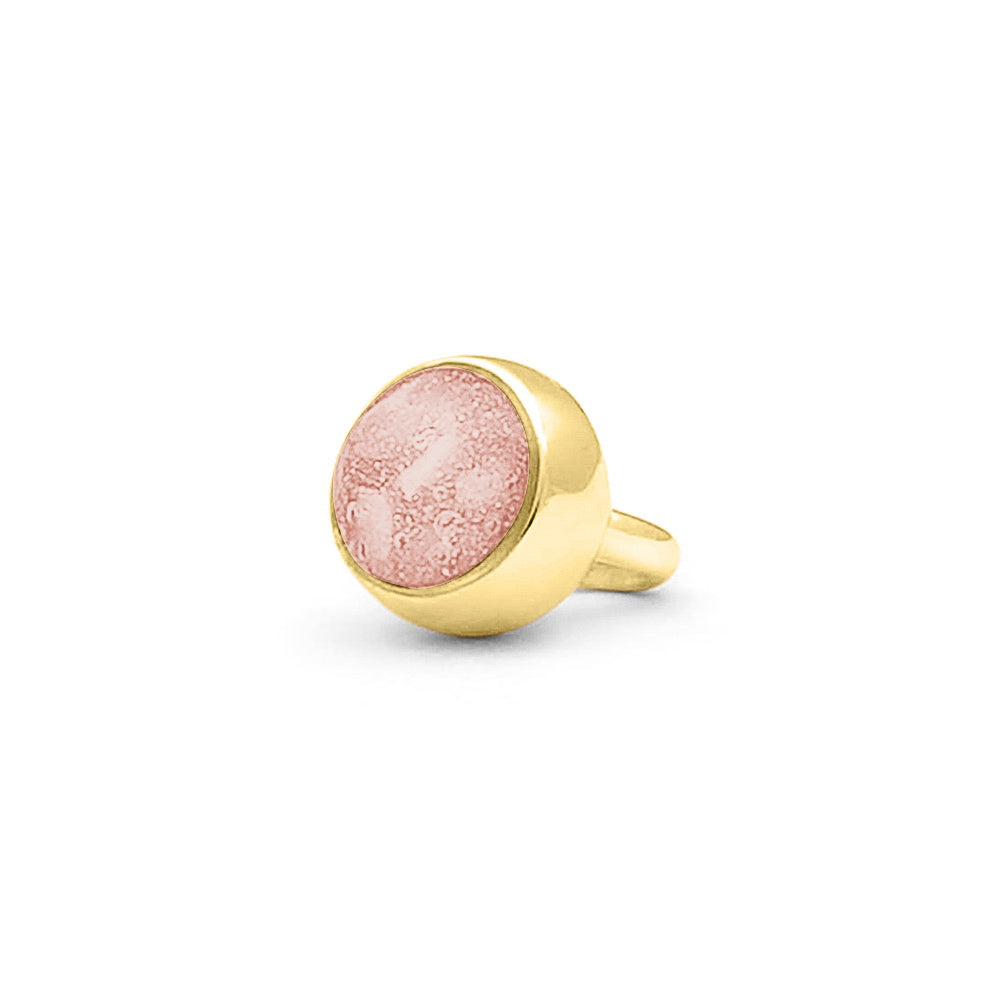 Subtiele charm als gedenksieraad gevuld met as, haar of moedermelk. Blush