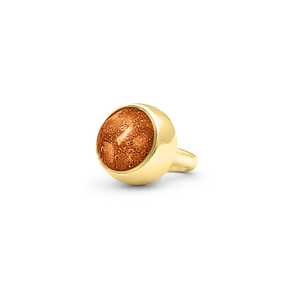 Subtiele charm als gedenksieraad gevuld met as, haar of moedermelk. Orange